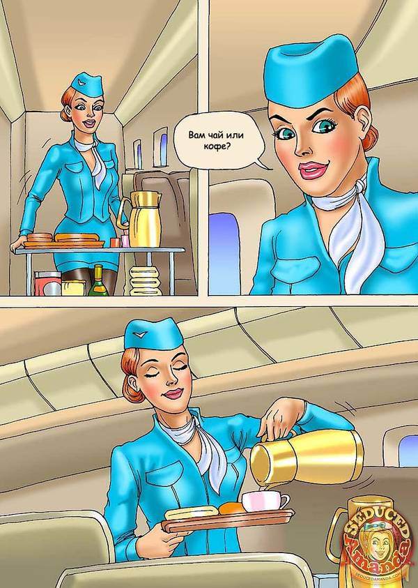 Аманда - Cекс в самолете